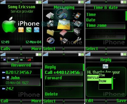 iPhone -   Sony Ericsson [240x320; 176x220]