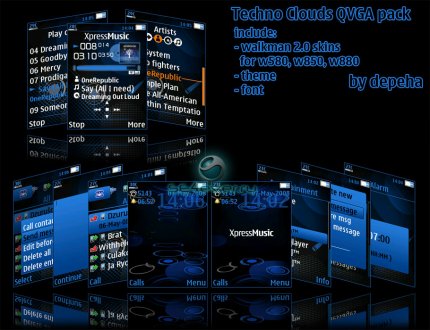 TechnoClouds Pack for SE 320x240