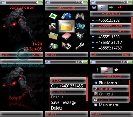 CrysisIII - Theme +  Flash wallpaper for Sony Ericsson [320x240]
