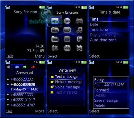 Laser precision - Theme & Menu Icons  for Sony Ericsson K790, K800, K810
