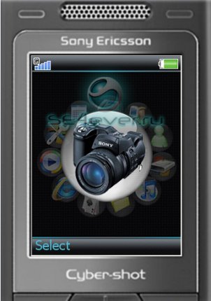 Vista Circle Fullscreen - Menu Icons  for Sony Ericsson K790, K800, K810