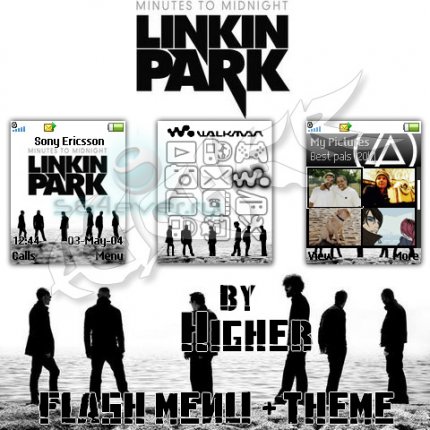 Linkin Park - Theme + Flash Menu for Sony Ericsson [128x160]