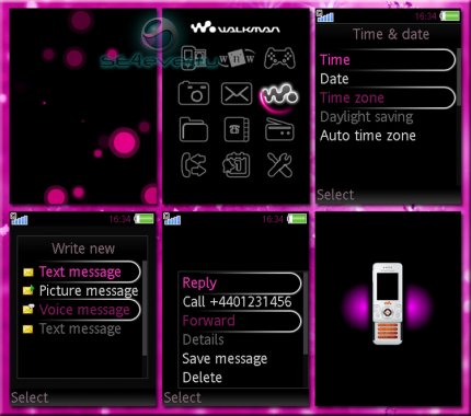 Orbit T-mobile - Flash Theme (menu & standby) for Sony Ericsson [240x320]