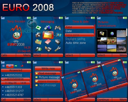 Euro 2008  -    Sony Ericsson [320x240], [176x220]