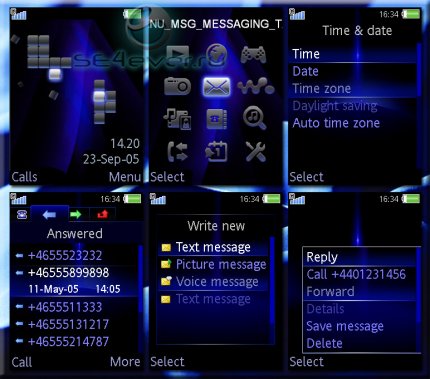 Laser Precision - Flash Theme (menu & standby) for Sony Ericsson [320x240]