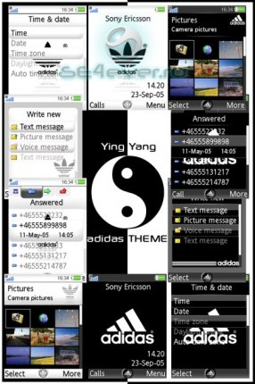 Ying Yang Adidas -   Sony Ericsson [240x320]