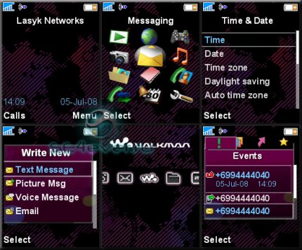 Soundscape -   Flash menu  Sony Ericsson [176x220]