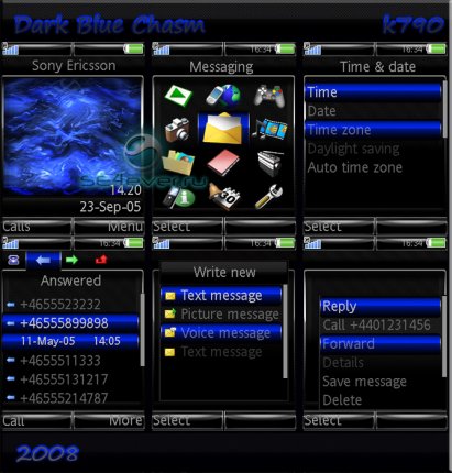 Dark Blue Chasm -   Sony Ericsson [240x320]