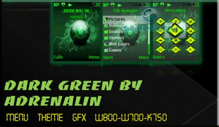 Dark Green - Mega Pack for Sony Ericsson [176x220]