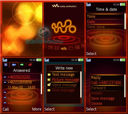 Clubpulse Deluxe - Flash Theme (menu & standby) for Sony Ericsson [320x240]