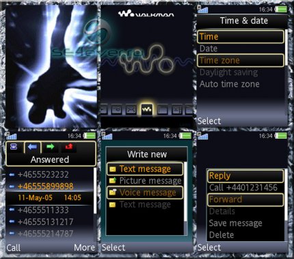 BreakBeat Deluxe - Flash Theme (menu & standby) for Sony Ericsson [320x240]