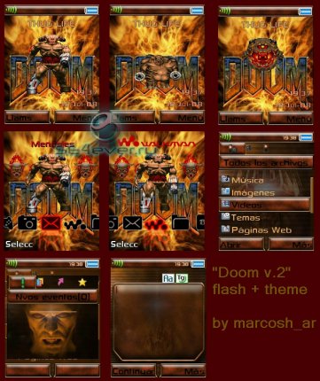 Doom v.2 - Flash Theme (menu & standby) for Sony Ericsson [176x220]  