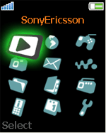 Neon Colors - Menu Icons for Sony Ericsson 176x220