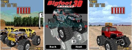 3D Bigfoot Racing - java   Sony Ericsson