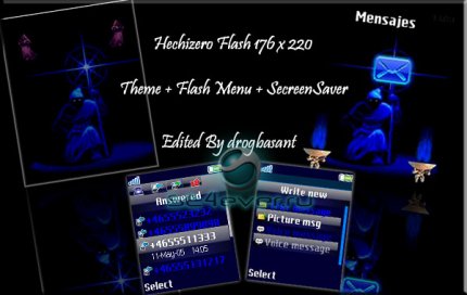 Hechicero - Flash Theme (menu & standby) for Sony Ericsson [176x220] 
