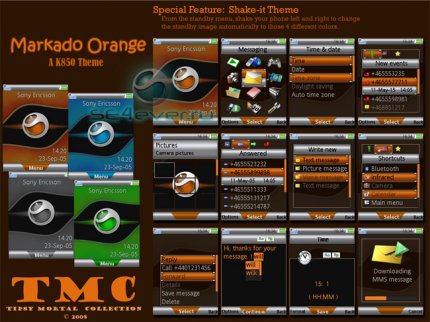 Markado Orange - Shake it   Sony Ericsson [240x320]