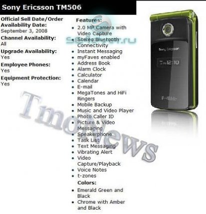    Sony Ericsson TM506 Bella?