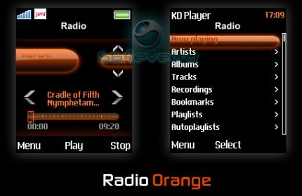 Radio Orange - Skin for KD Player 0.8.6 - 0.9.5 [176x220]