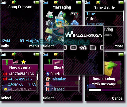 Soundscape -   Flash menu  Sony Ericsson [128x160]