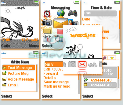 Sketcher -   Flash menu  Sony Ericsson [128x160]