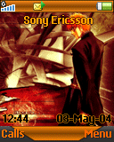 Ichigo Kurosaki -   Flash menu  Sony Ericsson [128x160]