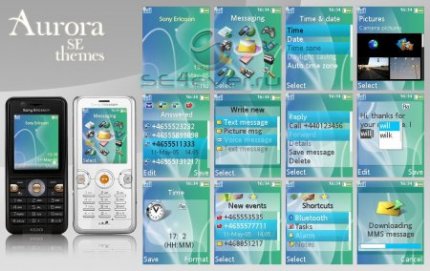 Aurora SE Theme  -   Sony Ericsson [176x220]