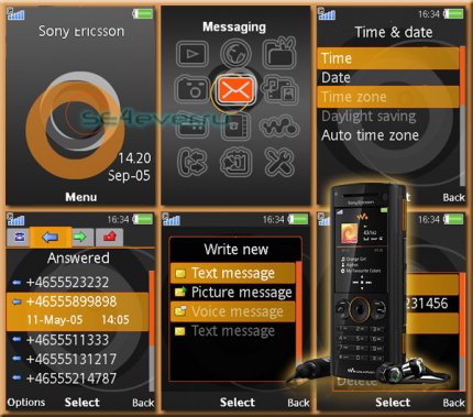 Jet - Flash Theme 2.1 for Sony Ericsson [240x320]