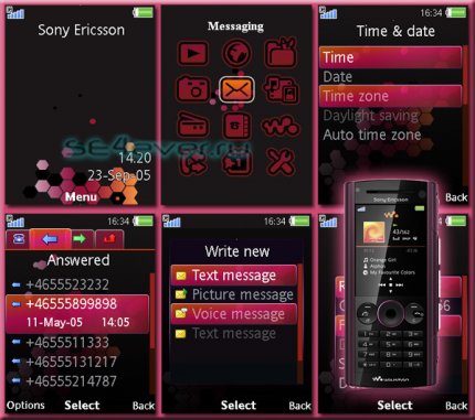 Grape - Flash Theme 2.1 for Sony Ericsson [240x320]