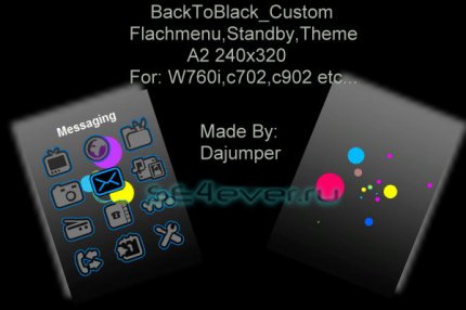 BackToBlack Custom - Flash Theme 2.1 for Sony Ericsson [240x320]