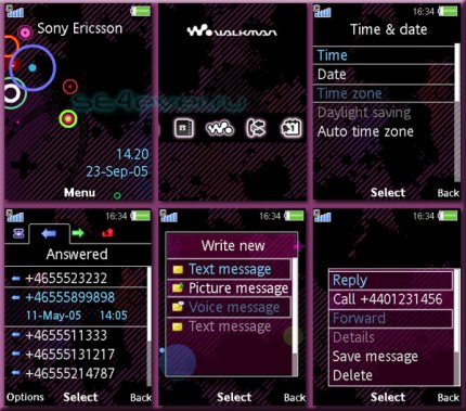 Soundscape - Flash Theme 2.0 for Sony Ericsson [240x320]