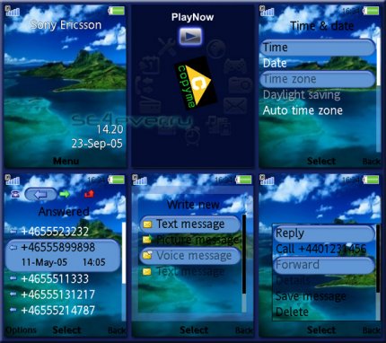 Spinning - Flash Theme 2.0 for Sony Ericsson [240x320]