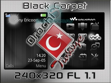 Black Carpet - Flash Theme 1.1 for Sony Ericsson 240x320 