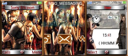 Resident Evil - Theme & Flash Menu 1.1 for Sony Ericsson 240x320 