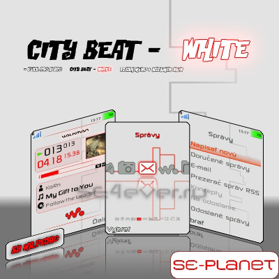 City Beat White Pack For SE 240x320