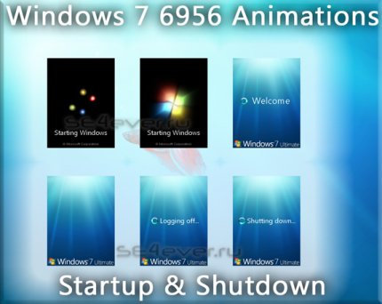 Windows 7 6956 Animations - Startup & Shutdown Images 240x320
