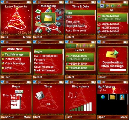 Merry Christmas theme -    Sony Ericsson 176220