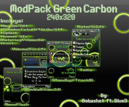 Green Carbon - Mod Pack For SE 240x320