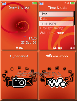 Twist - Flash Theme 2.0 for Sony Ericsson 240x320