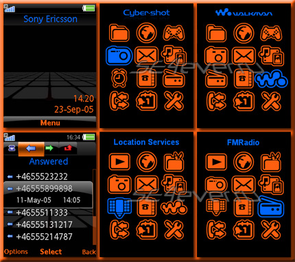OBlue vs HTCDiamond - Theme & Flash Menu 2.1 for Sony Ericsson 