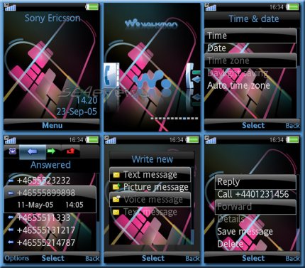 G900 - Theme & Flash Menu 2.0 for Sony Ericsson 240x320