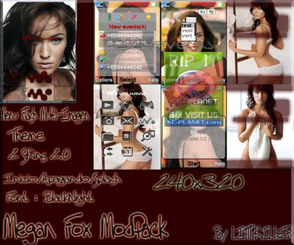 Megan Fox Mod For SE 240x320