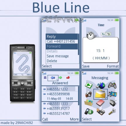 Blue Line -   Sony Ericsson [240x320]
