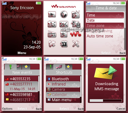 Flower Power - Flash Theme 2.1 for Sony Ericsson