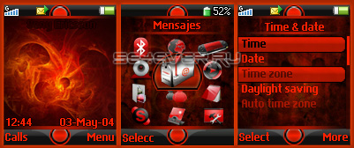 Revenge Red - Theme & Menu Icons for SE 128x160