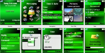 Cyber-shot green X -   Sony Ericsson 176x220