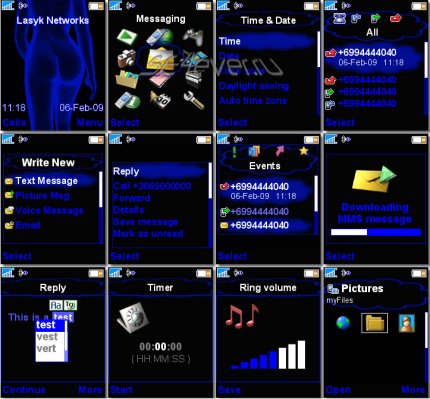 Neon girl -   Sony Ericsson 176x220