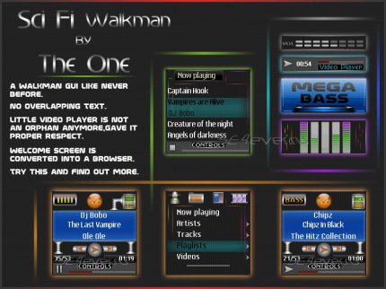 Sci Fi Fantasy Walkman Pack For SE W810