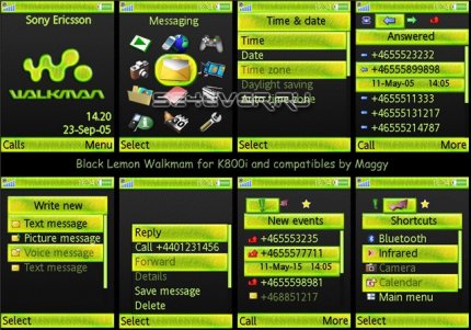 Black lemon walkman -   Sony Ericsson [240x320]
