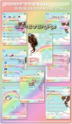 Rainbow Girl 1 -   Sony Ericsson [240x320]