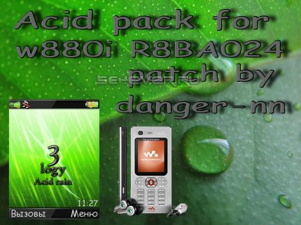 Acid - Graphic Patch For SE W880i